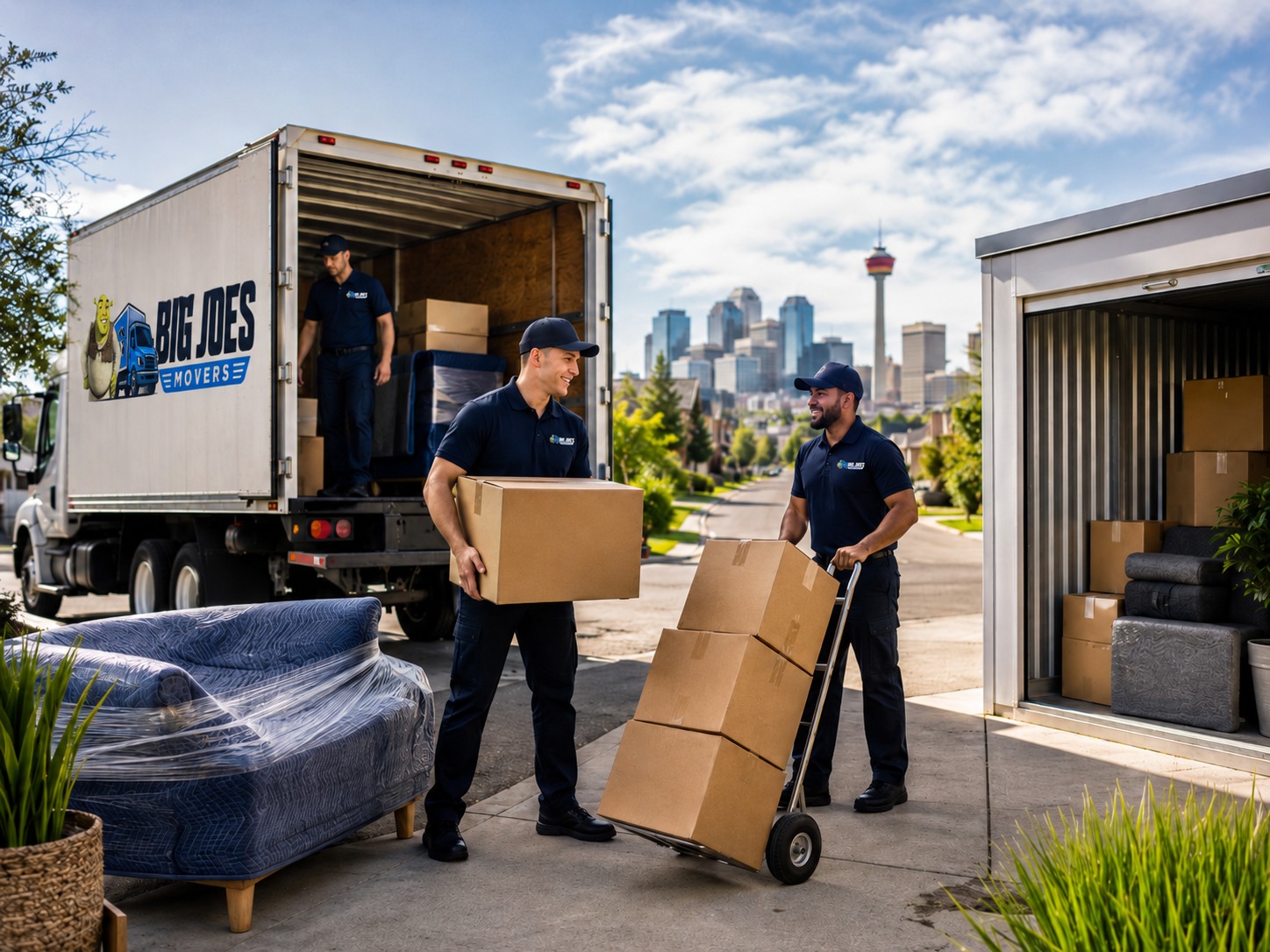 Big Joes Movers helps Calgary homeowners, renters, businesses, and restoration teams with moving, storage, delivery, and pack-out services.