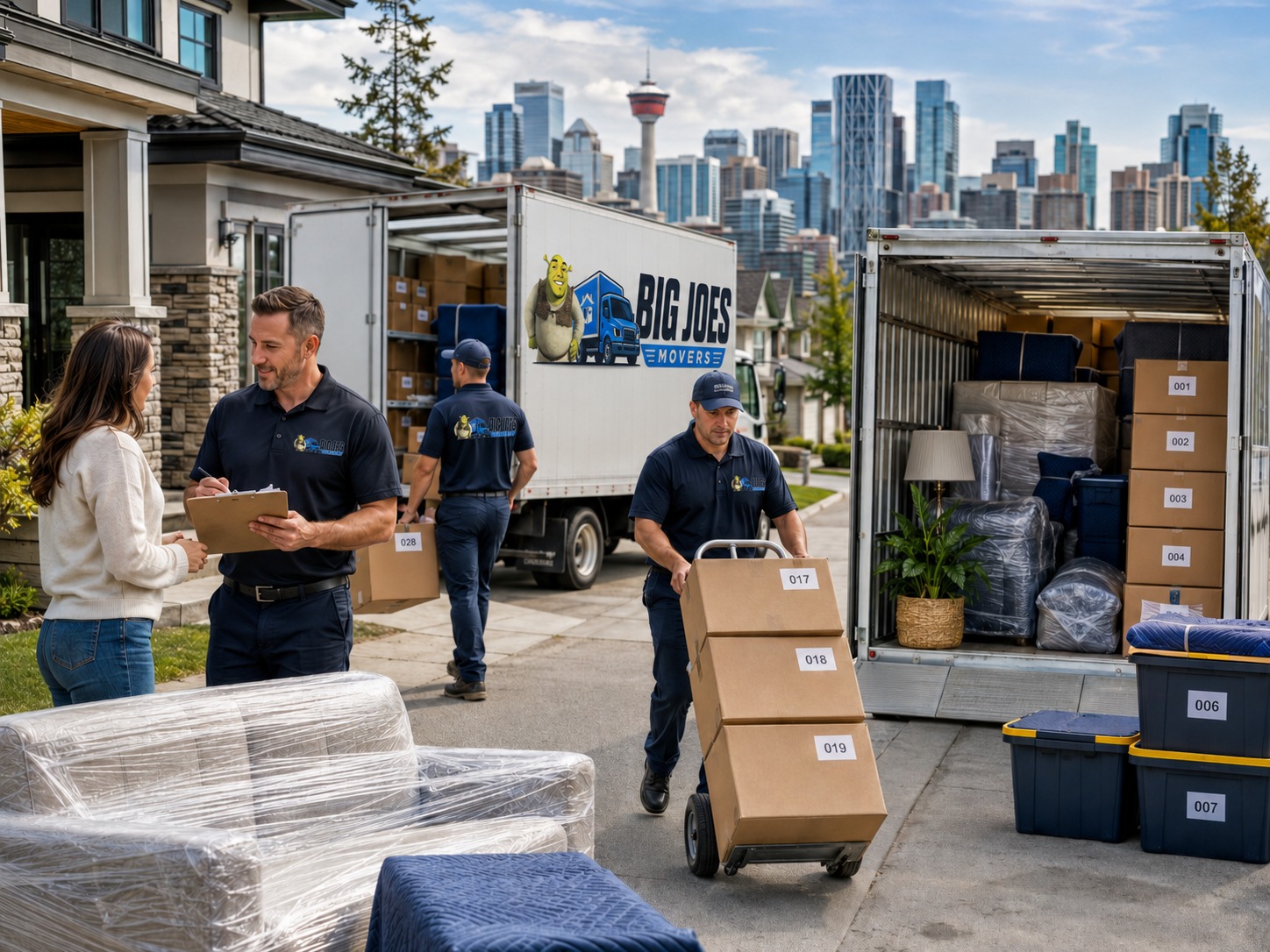 Big Joes Movers helps Calgary homeowners, insurers, and restoration contractors with contents pack-out, storage, and pack-back services.